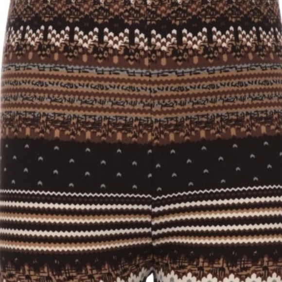 LEGGINGS DEPOT Fair Isle Brown Leggings Extra Plus Size 18 NWT - Picture 4 of 7